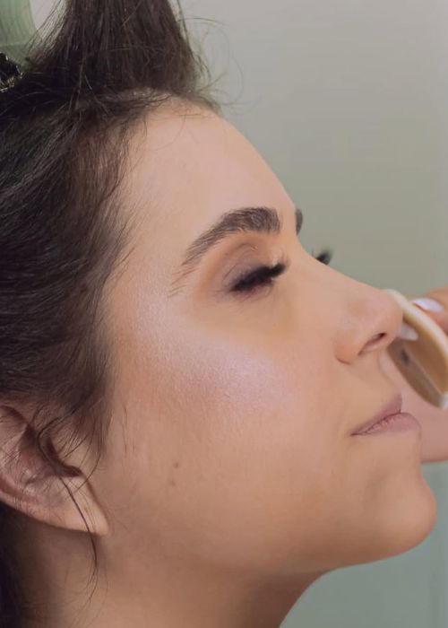 Noiva com penteado e maquiagem da Be Yourself, São Sebastião